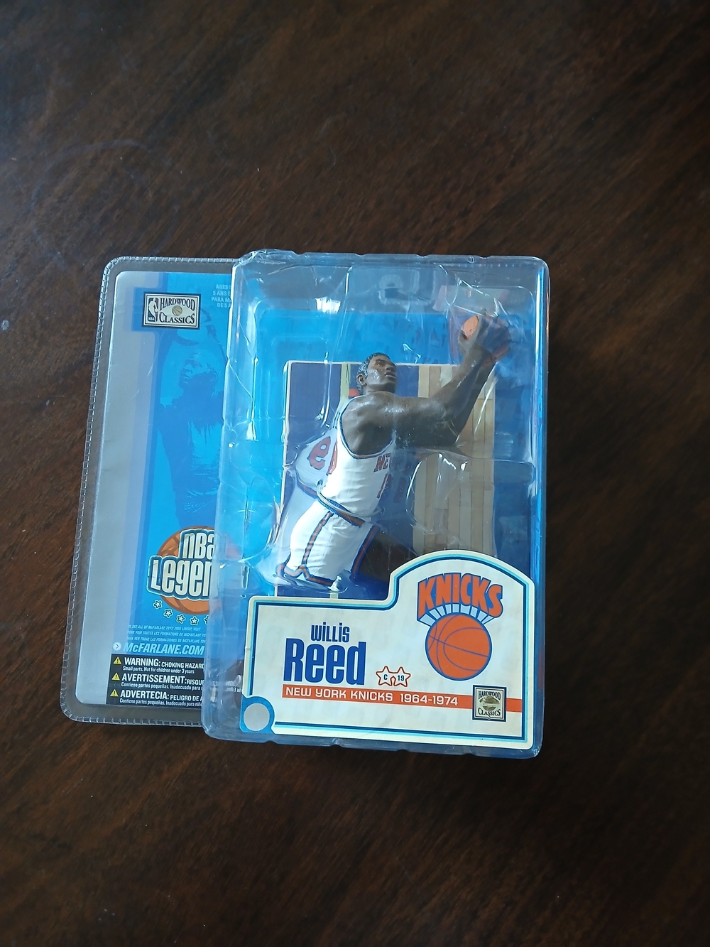 McFarlane NBA Legends Willis Reed Figure - White/Blue Knicks